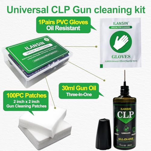 CLP Gun Lubrication Kit - 1oz Needle, Cleaner & Gloves