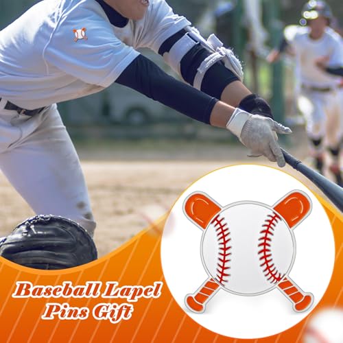 Baseball Lapel Pins - 25 Pack Sports Brooches for Teams