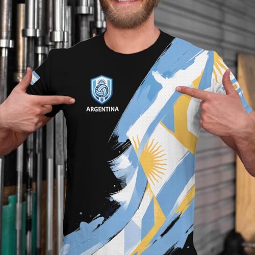 Soccer Jersey for Men and Women - Argentina Blue, Medium