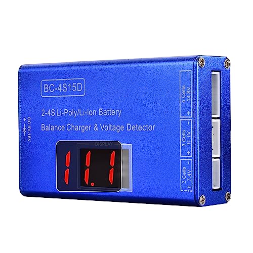 Smart Balance Charger for Lipo Li-Ion Batteries - 11.1V, 7.4V, 14.8V