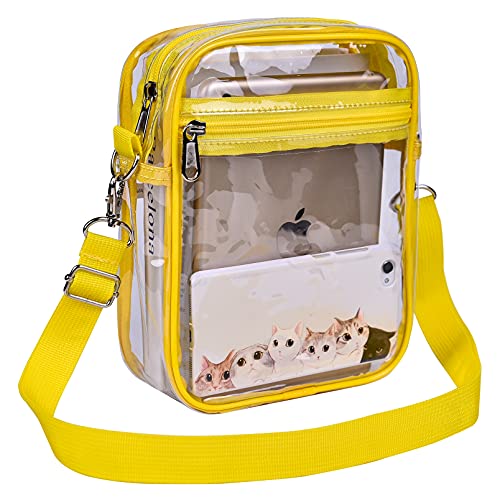 USPECLARE Clear Purse for Stadium Events Transparent Messenger Bag