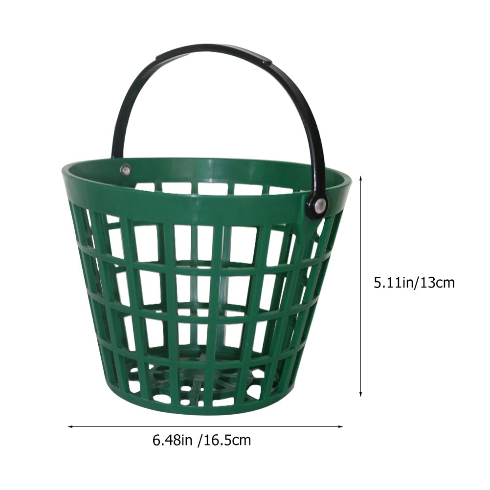 Golf Ball Basket Portable Golfball Storage Container with Handle Ball Storage Basket for Easy Carrying and Stackable Outdoor Golfball for Practice and Course Use