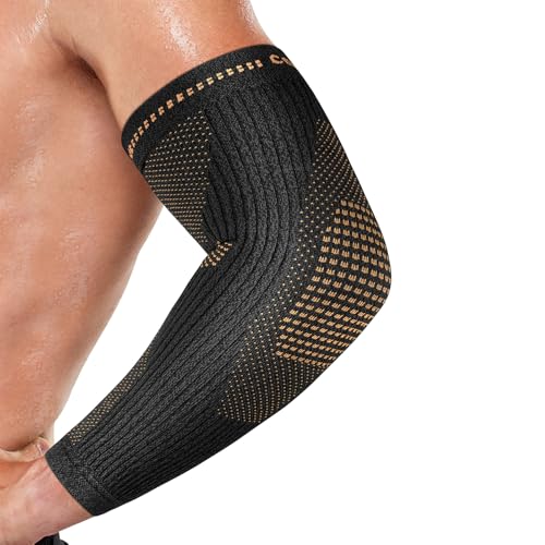 Vlela Copper Infused Elbow Compression Sleeve Large - Fits Forearm Support