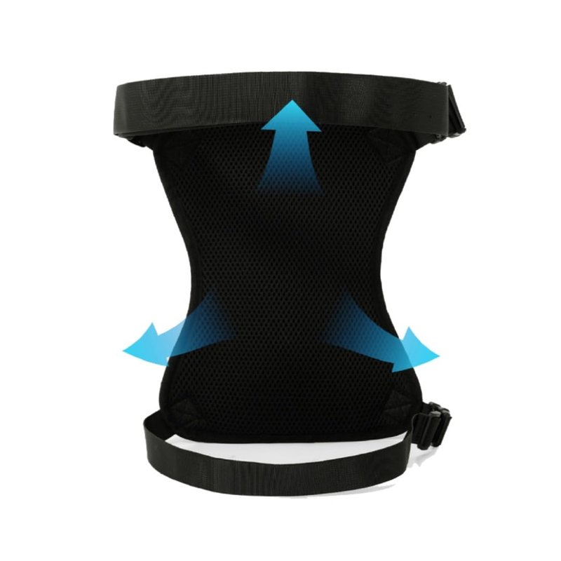 Waterproof Oxford Leg Bag for Men and Women, Motorcycle Riding Hiking Travel Multi-Function Bag, Black
