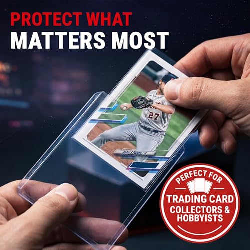 Clear Toploaders & Card Sleeves Bundle - 200 Pack for Trading Cards