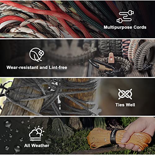 100FT 550lb Heavy-Duty Paracord Rope - Army Green