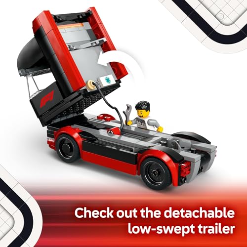 LEGO City F1 Truck with RB20 & AMR24 Cars Building Set - 60445