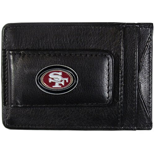 NFL Leather Money Clip Cardholder - San Francisco 49ers