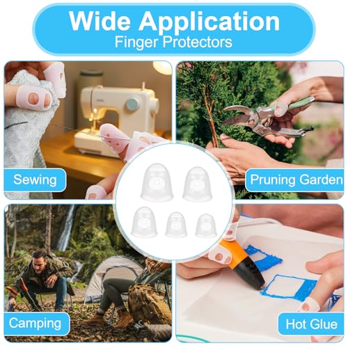 Silicone Guitar Finger Covers - 50 Pcs Anti-Slip & Breathable - Transparent