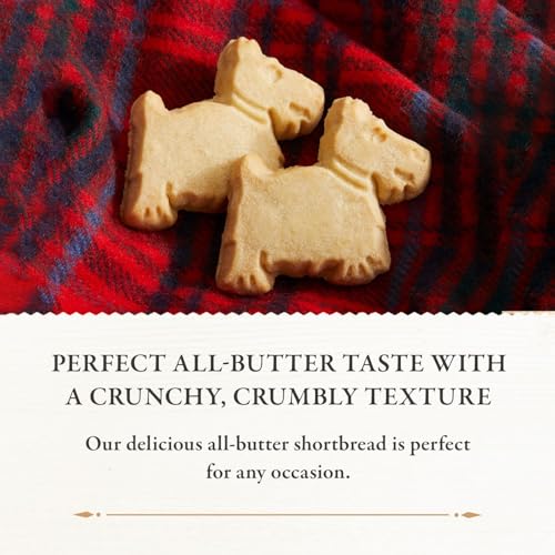 Walker's Mini Scottie Dog Shortbread Cookies - 5.3 Oz Butter Cookies (Traditional Scottish Recipe, Pack of 1)
