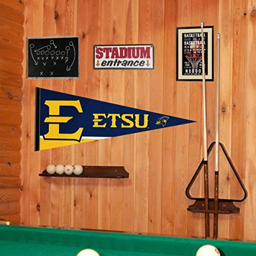East Tennessee State Bucs Full Size Felt Pennant 12x30 Inch Team Banner