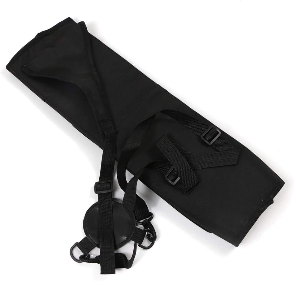 TOPARCHERY Archery Quiver - Durable Canvas Arrow Holder with Front Pockets for Target Shooting