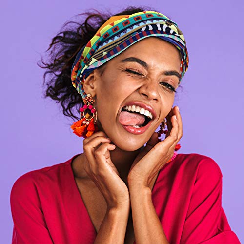 African Scarf Bandanas - 6 Pieces Unisex Neck Gaiter Set
