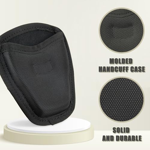 Open Top Handcuff Case - Nylon Holder for Duty Belt - Variation 1