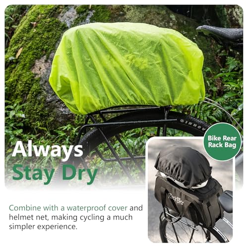 ROCKBROS 12L Bicycle Rear Rack Bag with Reflective Strips & Quick Install