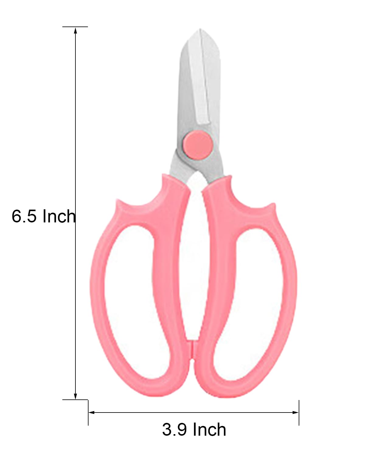 Flower Scissors - Stainless Steel Floral Scissors, Florist Cutters for Stems, Garden Plant Shears for Fresh Flowers (Blue, Pink) (4 PCS)