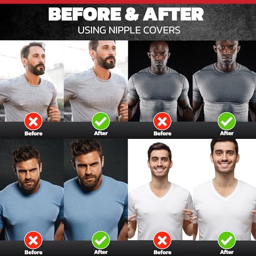 Men's Nipple Covers - Waterproof, Sweatproof Adhesive Tape