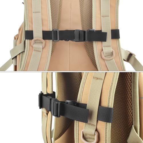 Adjustable Chest Strap with Quick Release Buckle - Black, 2 Pack