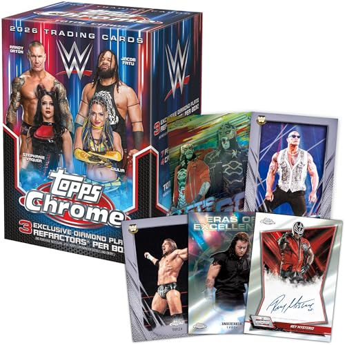 2026 Topps Chrome WWE Trading Cards - Factory Sealed Value Box