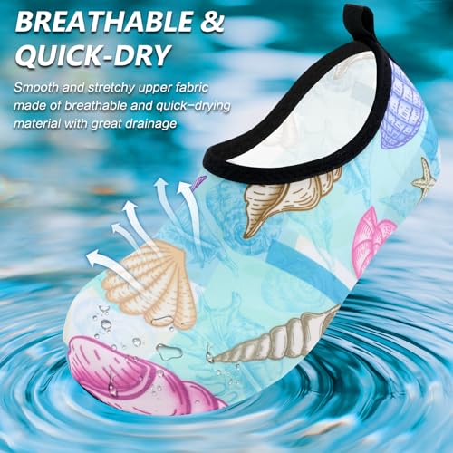 Unisex Barefoot Water Shoes - Quick-Dry Non-Slip Aqua Socks for Beach & Swim