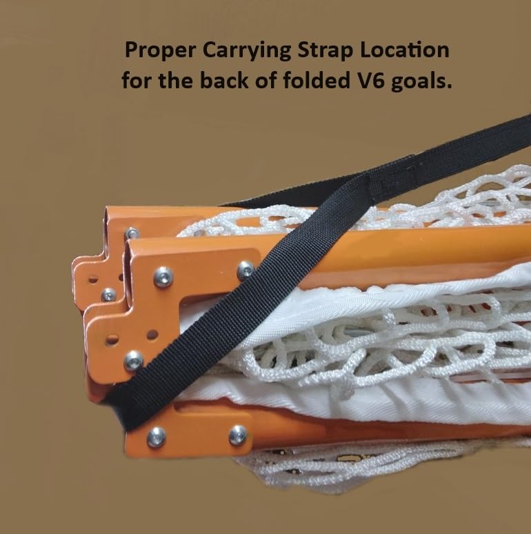 Full-Size Lacrosse Goal - Brave-V6 with Pre-Strung Net