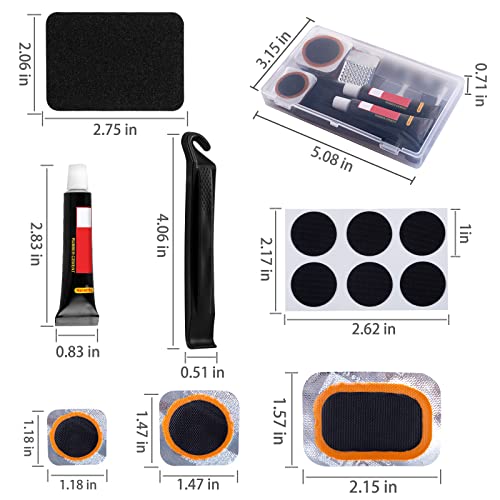 Bike Tire Repair Kits - Bycicle Inner Tube Puncture Patch Kit with