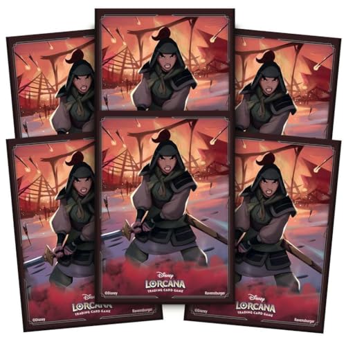 Disney Lorcana Card Sleeves - Mulan Artwork, 65 Pack