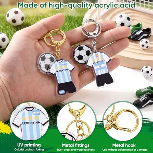 2-Piece World Cup Soccer Keychain - Argentina