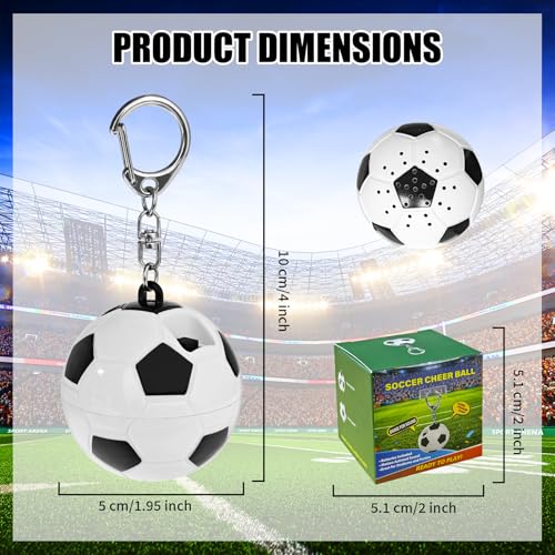 Musical Soccer Keychain with Cheering Sound - World Cup Fan Accessory