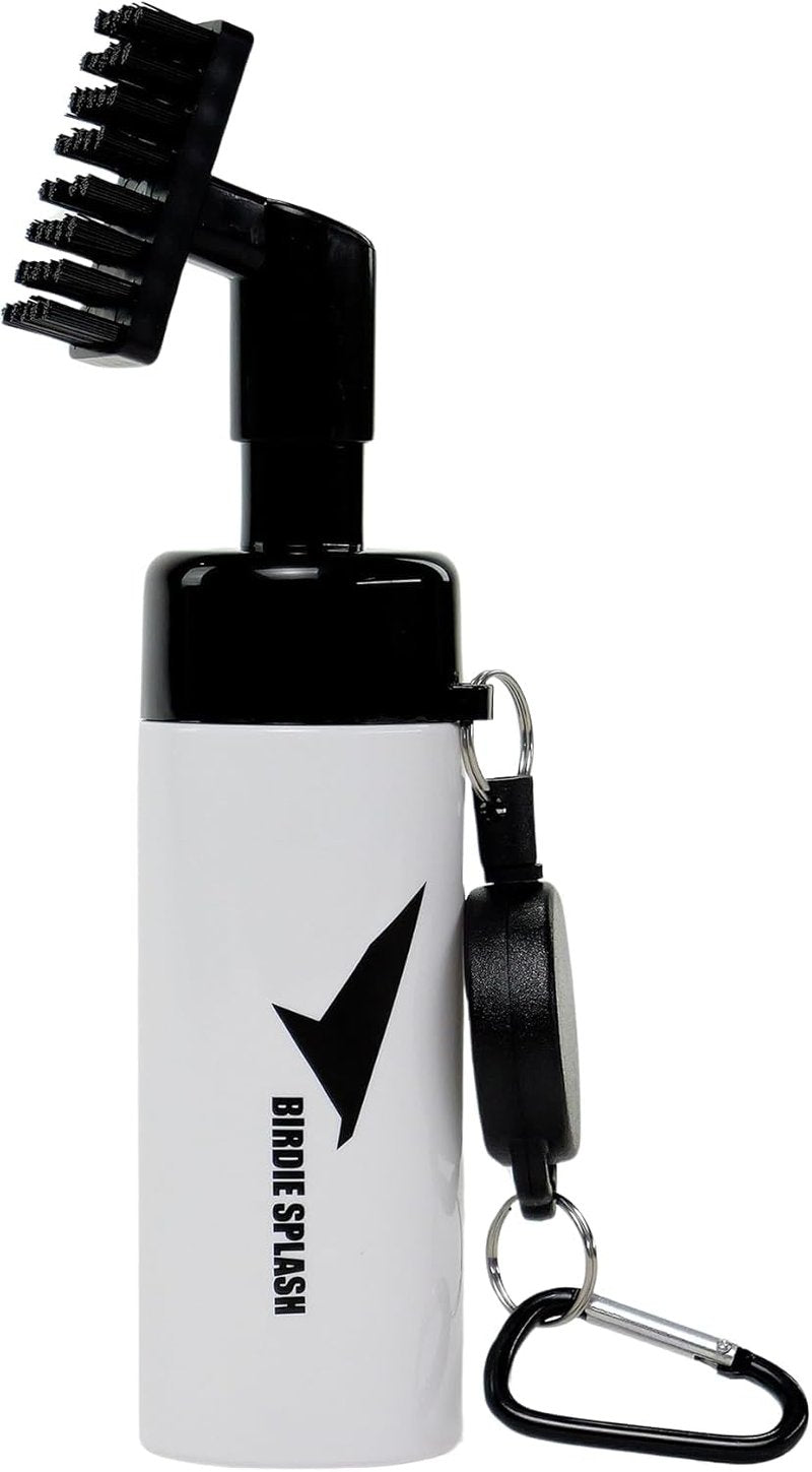 Birdie Golf: Birdie Splash - Golf Club Brush & Water Bottle Cleaner, Nylon Bristles Head, 4oz, Precision Controlled Spray, Anti-Leak, Sports Accessory