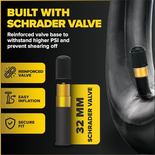 20-Inch x 3.0 Fat Bike Inner Tube - Versatile Compatibility, Schrader Valve, Durable Butyl Rubber, Easy Installation