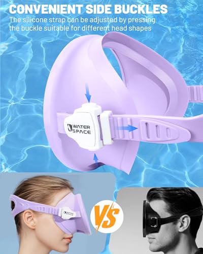 180° Panoramic Diving Mask for Snorkeling - Purple