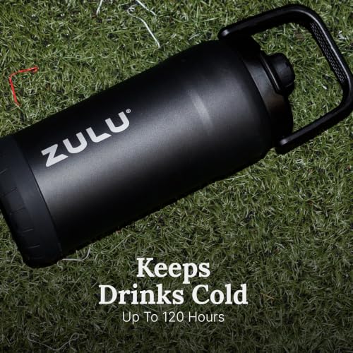 ZULU Goals 101oz Vacuum Insulated Stainless Steel Water Bottle - Black