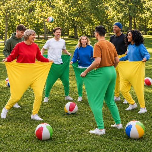 Giant Granny Pants Yard Game Set - Outdoor Big Pants Party Toss, 40x32 in