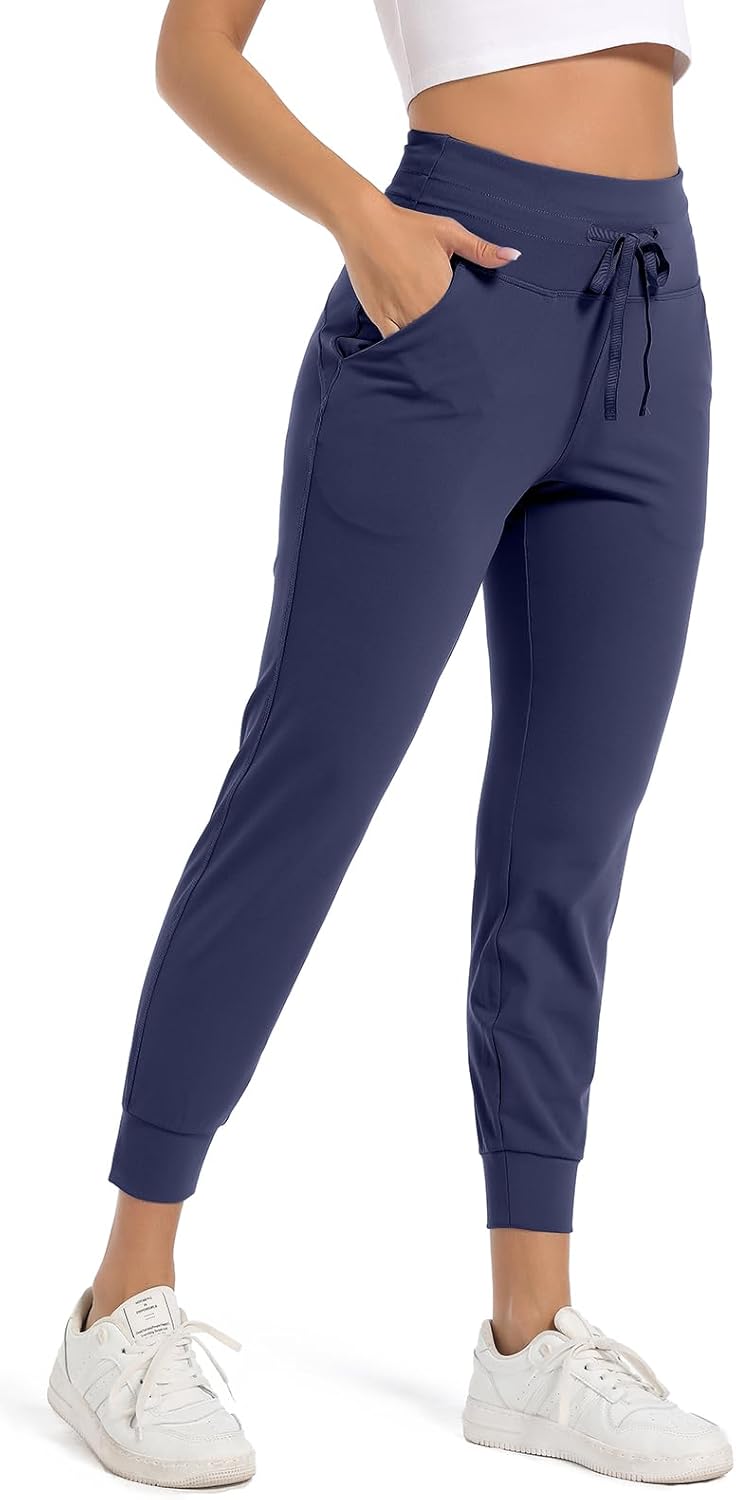 Skiennix Women's Joggers - Lightweight Athletic Sweatpants with Pockets | Tapered Casual Fit for Workouts and Lounging