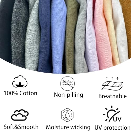 100% Cotton Skull Caps Beanie Sleep Hats - Pink & Light Purple