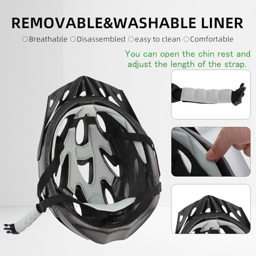Lightweight Adjustable Cycling Helmet for Adults - White
