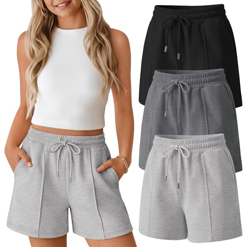 Girl's Elastic Waist Athletic Shorts - 3 Pack