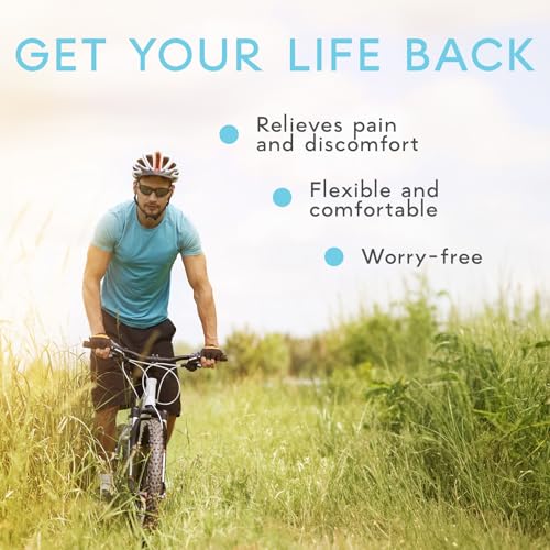 Adamson Hernia Belt for Men - Charcoal Black, Left or Right Side Post Surgery Support Truss