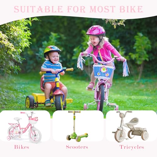Cute Kids Bike Bell - Pink Unicorn, Durable Metal Bicycle Accessory