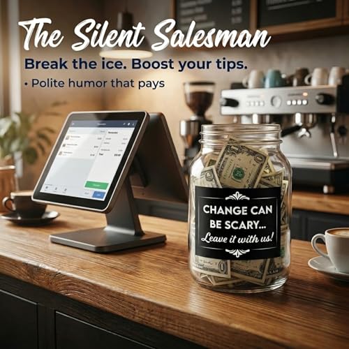 Tip Your Waitstaff Vinyl Decal Sticker - 3x4 All-Weather