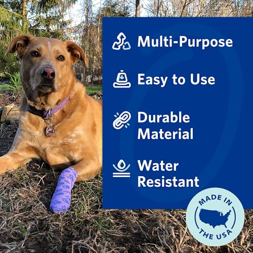 OVIK Health PetFlex Paw Pack – Flexible Self-Adhering Elastic Bandage