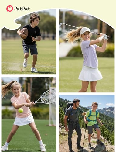 Athletic Short Sleeve Shirts for Kids 13-14 Years - White