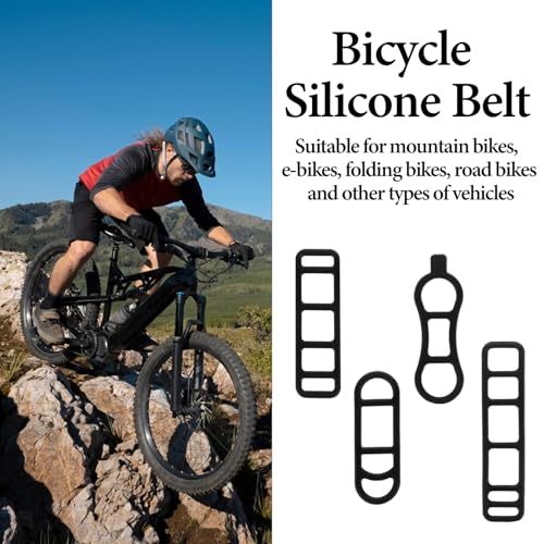 Silicone Bicycle Light Straps - 40 Pcs Multi-Size Set