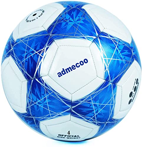 Light Up Soccer Ball Glow in the Dark Blue Size 5 with Pump & Needles – Admecoo