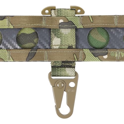Tactical Molle Glove Clip, T-Mount Metal Carabiner Key Holder for