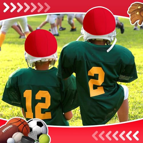 Ramede Red Scrimmage Helmet Covers 6 Pack for Football & Hockey