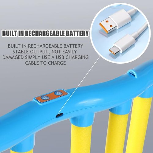 **Reaction Time Training Toy - Hand-Eye Coordination Drop Stick Game | Adjustable Speed Remote Control (Blue)**