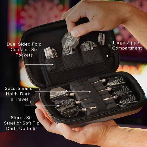 Casemaster Sentinel Dart Case Sinister Snake Water & Impact Resistant - Holds 6 Darts & Accessories