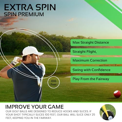 Self-Correcting Golf Balls - High-Performance Anti-Slice & Hook Reduction